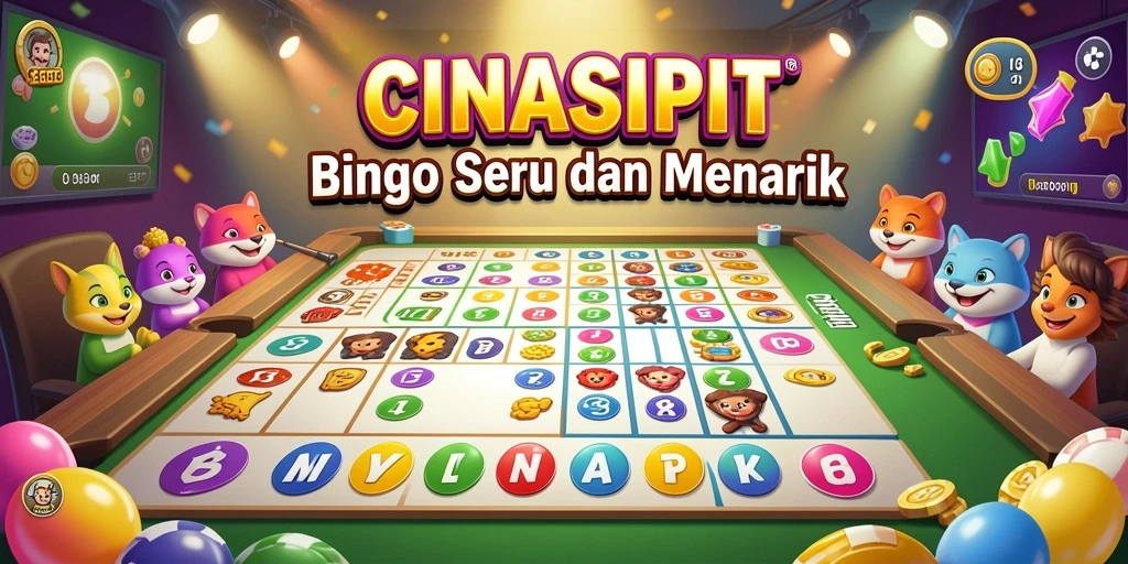 Tampilan gameplay seru CINASIPIT saat bermain Bingo.