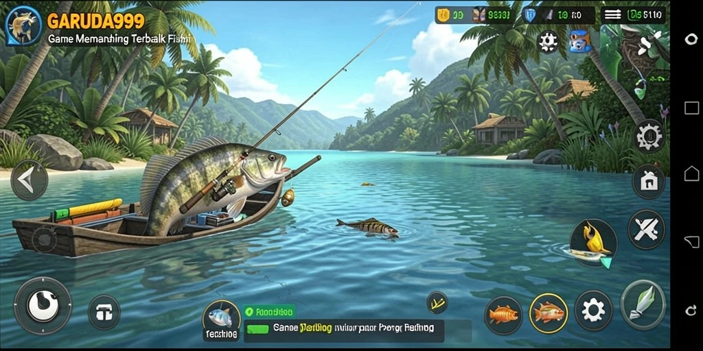 Gameplay memancing yang menarik dan memukau di GARUDA999.