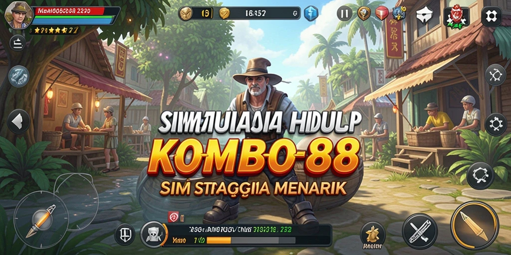 Tampilan gameplay menarik dari KOMBO88 yang menunjukkan kreativitas pemain.