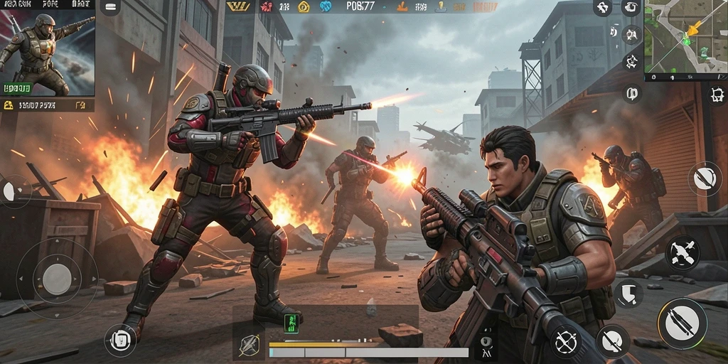 Gameplay intens dalam POROS77 dengan grafis yang menakjubkan.