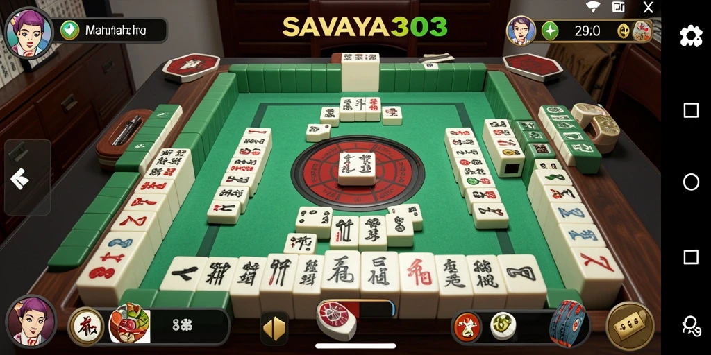 Tampilan gameplay Mahjong yang menakjubkan dalam SAVAYA303.