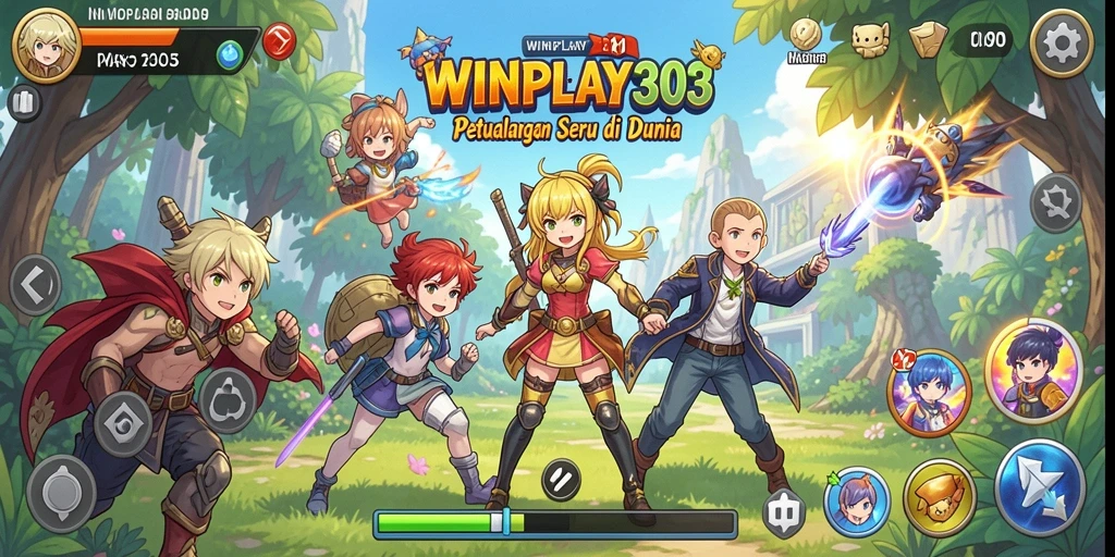 Screenshot menunjukkan aksi seru dalam dunia Anime di WINPLAY303.